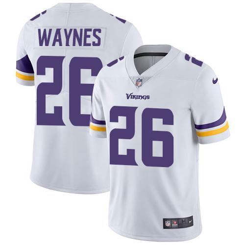 Men 2019 Minnesota Vikings #26 Waynes white Nike Vapor Untouchable Limited NFL Jersey